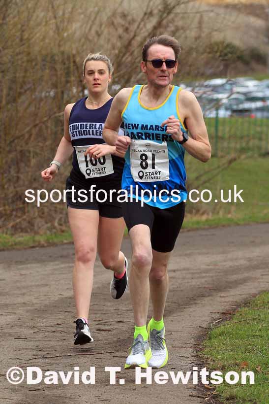 Senior Women and Veteran Women (Over 35s) and Vetreran Men (Over 50s), 2023 NECAA Royal Signals Relays, Hetton le Hole, County Durham. Photo: David T. Hewitson/Sports for All Pics